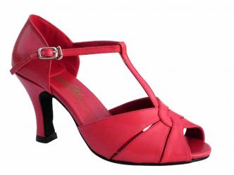 dansschoenen rood leder  